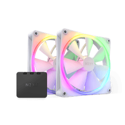 F140 RGB White Twin Fan Bundle