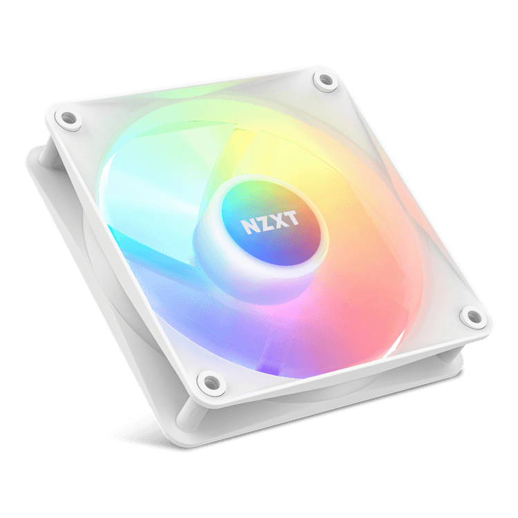 F120 RGB Core Fan - Angled Upward - White