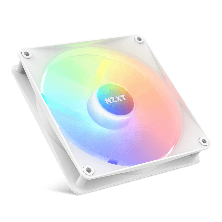 F140 RGB Core Fan - Angled Upward - White